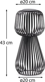 Napelemes LED asztali dimmelhető kültéri lámpa (magasság 42 cm) Reiba – Kave Home