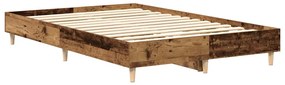 antik fa szerelt fa ágykeret matrac nélkül 135x190 cm