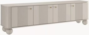 Vesper 4D tévéállvány 187 cm – kasmír / arany fogantyúk / gömb alakú lábak