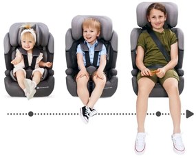 KINDERKRAFT - Autósülés COMFORT UP i-Méret (76-150 cm) világos szürke