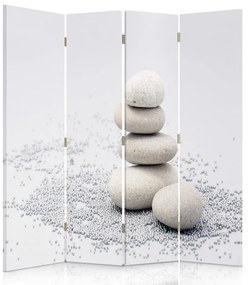 Gario Paraván A kövek nyugalma Méret: 145 x 170 cm, Kivitelezés: Forgó paraván 360°