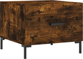 vidaXL füstös tölgy színű szerelt fa dohányzóasztal 50 x 50 x 40 cm