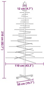 tömör fenyő karácsonyfa dekorációnak 210 cm