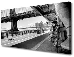 Canvas kép Építészet Kerékpár Bridge 100x50 cm