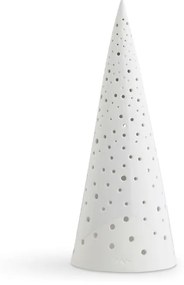 Nobili fehér csontporcelán karácsonyi gyertyatartó, magasság 30 cm - Kähler Design