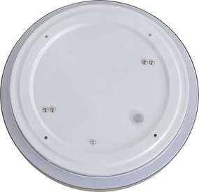 Modern mennyezeti lámpa taupe fehérrel 34 cm IP44 - Walden