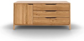 Natúr színű tölgyfa alacsony komód 140x64 cm Twig – The Beds