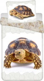 Ágyneműhuzat 140x200 Teknős fehér bézs