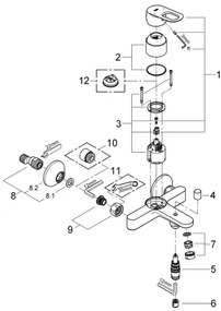 GROHE 23341000 - BAULOOP kádcsaptelep DN 15 fényes króm