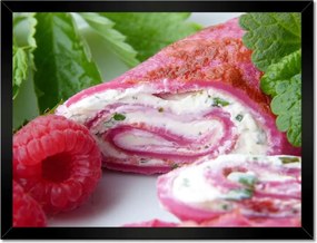 Poszterek keretben 40x30 Málnás sütemény desszerthez