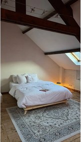 Senza Bed Natural kétszemélyes ágy, 160 x 200 cm - Karup Design