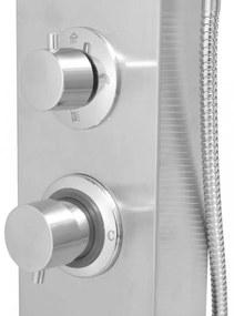 Rozsdamentes acél tusoló panel rendszer szögletes