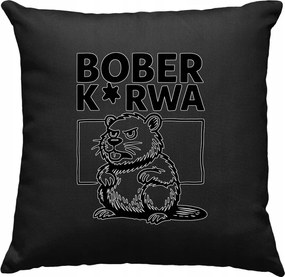 Bober Mem párna Lengyel Bs Fekete