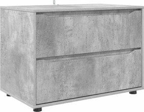 vidaXL Tárolószekrény Beton Szürke 80 x 48 x 57 cm Faanyag