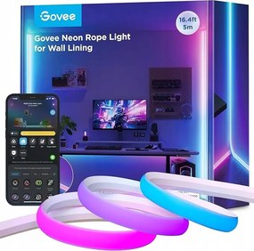 Govee Neon Led 5 m Rgbic Alexa Matter intelligens fali lámpa