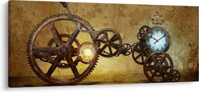 Kép a történelmi óramozgásokról (120x50 cm)