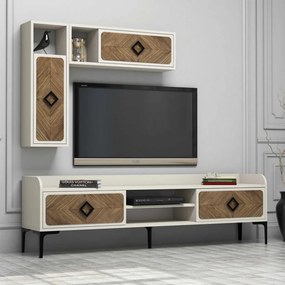 Samba TV-állvány, krém, 180 cm