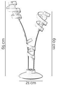 ONLI - Asztali lámpa ZOE 2xE14/6W/230V 65 cm fehér