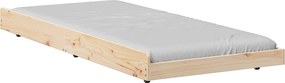 vidaXL Ágykeret Barna 80 x 200 cm Tömör fenyőfa