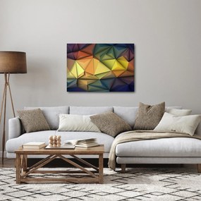 Kép - Sokszögű 3D absztrakció (70x50 cm)