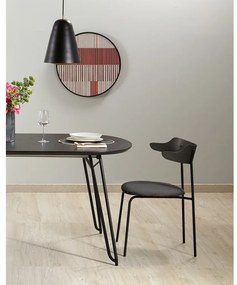 Bővíthető étkezőasztal kőrisfa dekoros asztallappal 90x140 cm Norfort – Kave Home