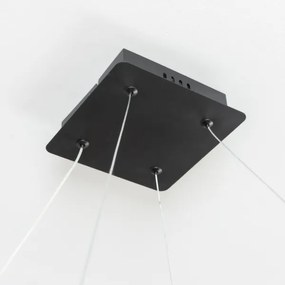 Brilagi - LED dimmelhető kábeles csillár FALCON SLIM LED/50W/230V 50x50 cm fekete + távirányító