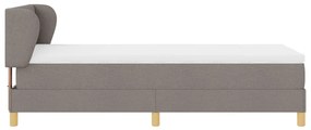 Boxspring Ágy Matracra Taupe Színben, 90x200 cm, Szövet