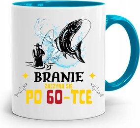 Kék Bögre Születésnapi Ajándék 60 60-es 60-as évek fotónyomtatással