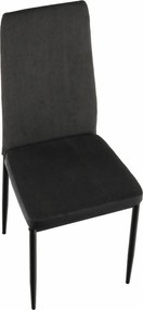 Étkező szék, sotétszürke/fekete, ENRA