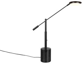 Fekete LED asztali lámpa (magasság 65 cm) Fiore – Trio Select