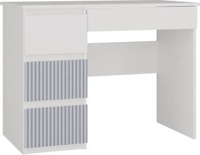 MIX Mijas ARTEO íróasztal bal oldali tárolókkal, 98x76x51 cm, fehér-kék
