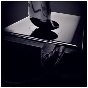 Brilagi - LED Dimmelhető asztali lámpa USB konnektorral LED/12W/230V fekete