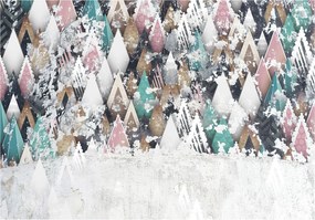 Fotótapéta Kristályos hegyek rombuszok vinil geometria 254x184 +ragasztó