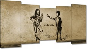 Festmények 150x80 Banksy Csintalan gyerekek