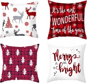 Párnahuzat 45x45 Karácsonyi Dekorációs Jancsi Karácsonyi Dekoráció 4x
