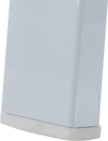 Kerti rakásolható szék, fehér acél/tölgy, BONTO