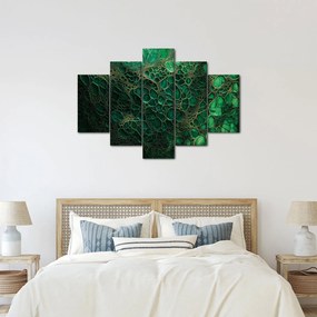 Kép - Zöld mikroszkópos kép (150x105 cm)