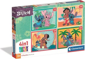 Disney Lilo és Stitch, A csillagkutya Ohana Moments 4 az 1-ben puzzle Clementoni