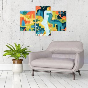 Kép - Vidám dinoszauruszok (90x60 cm)