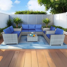 Avenberg DORADA Nagy kerti ülőgarnitúra - szürke/bézs