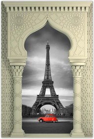 Poszterek 60x90 Autó Eiffel-torony