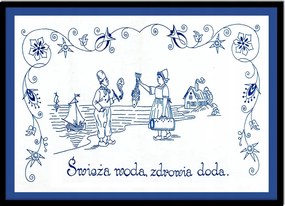 Kép Poszter Keretben Fürdőszoba Wc Friss Egészségvíz P2539_A4