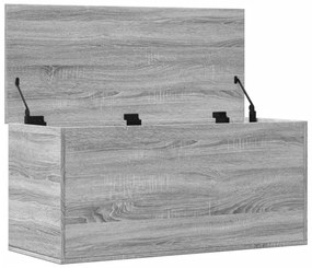szürke sonoma szerelt fa tárolóláda 100x42x46 cm