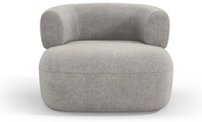 Világosszürke buklé fotel Jenny – Micadoni Home