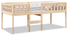 tömör fenyőfa gyerekágy matrac nélkül 75 x 190 cm