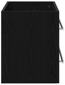 fekete tölgy szerelt fa mosdószekrény 100x38,5x48 cm