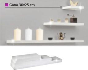 Polc, fényes fehéres, 30x25, GANA FY 11044-5