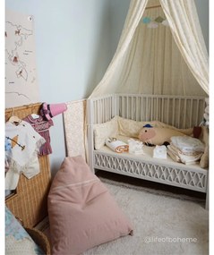 Törtrózsaszín gyerek babzsák Cleo Vintage Nude – Lorena Canals