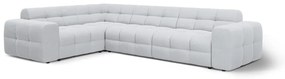 Világosszürke sarokkanapé (bal oldali-L alakú) Kendal – Micadoni