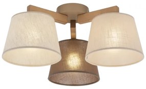 Brilagi - Felületre szerelhető csillár LATTE SABIA 3xE27/15W/230V fenyő/mix